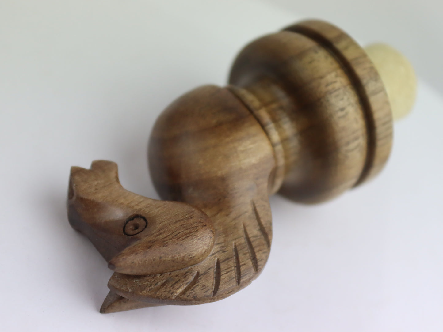 Handmade bottle stopper chess Tal knight