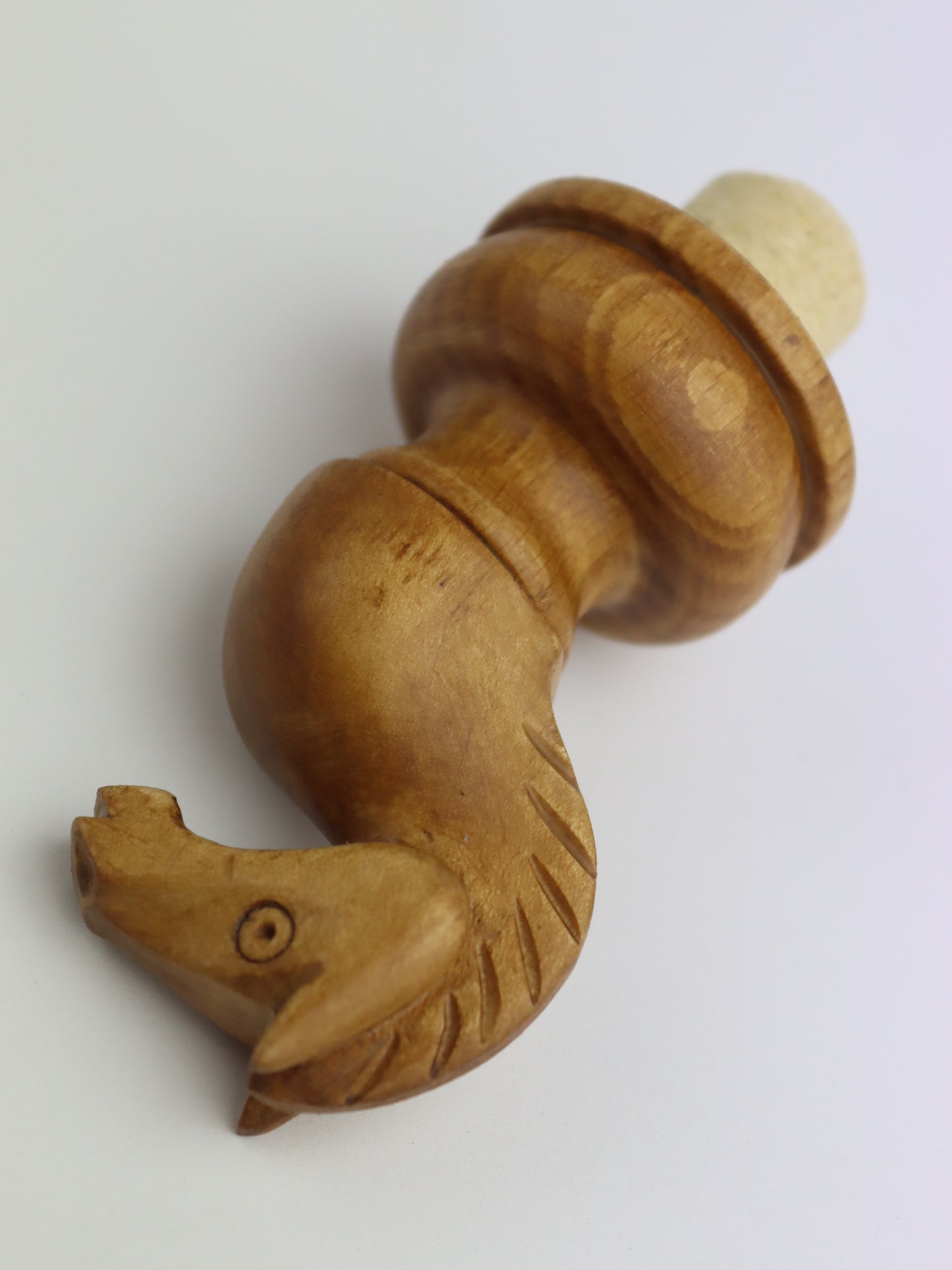 Handmade bottle stopper chess Tal knight