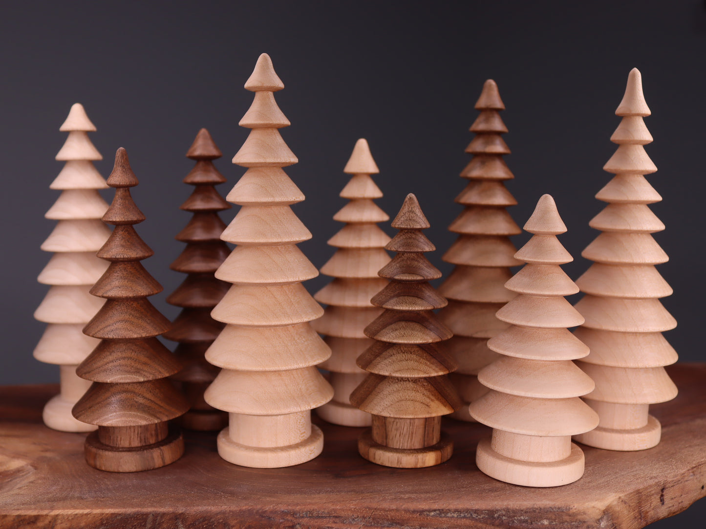 Handmade wooden Christmas tree