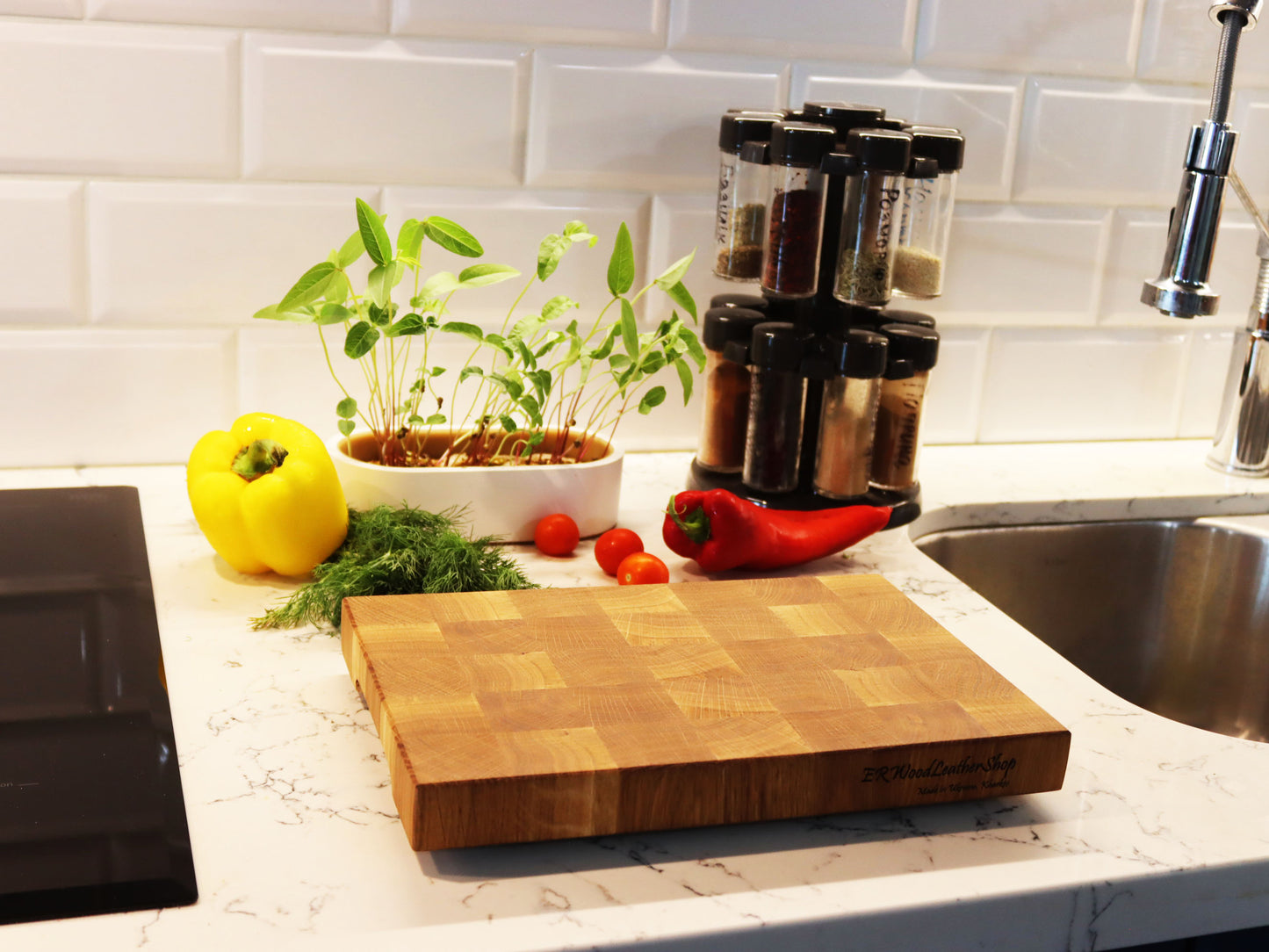 Exclusive end grain cutting board