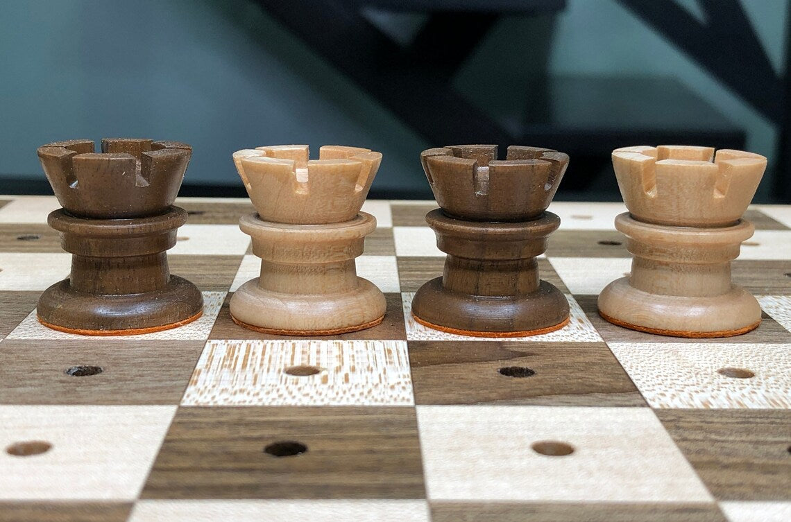 Exclusive mini Tal chess set reproduction