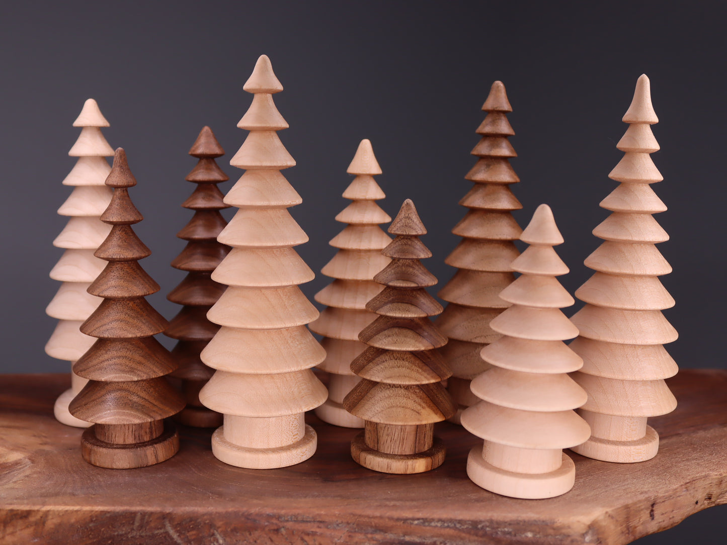 Handmade wooden Christmas tree