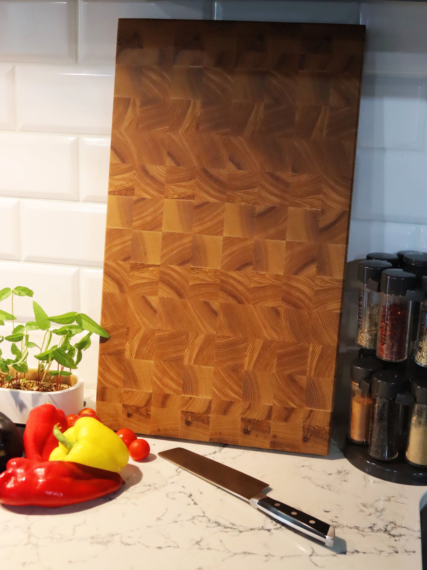 Exclusive large end grain cutting board