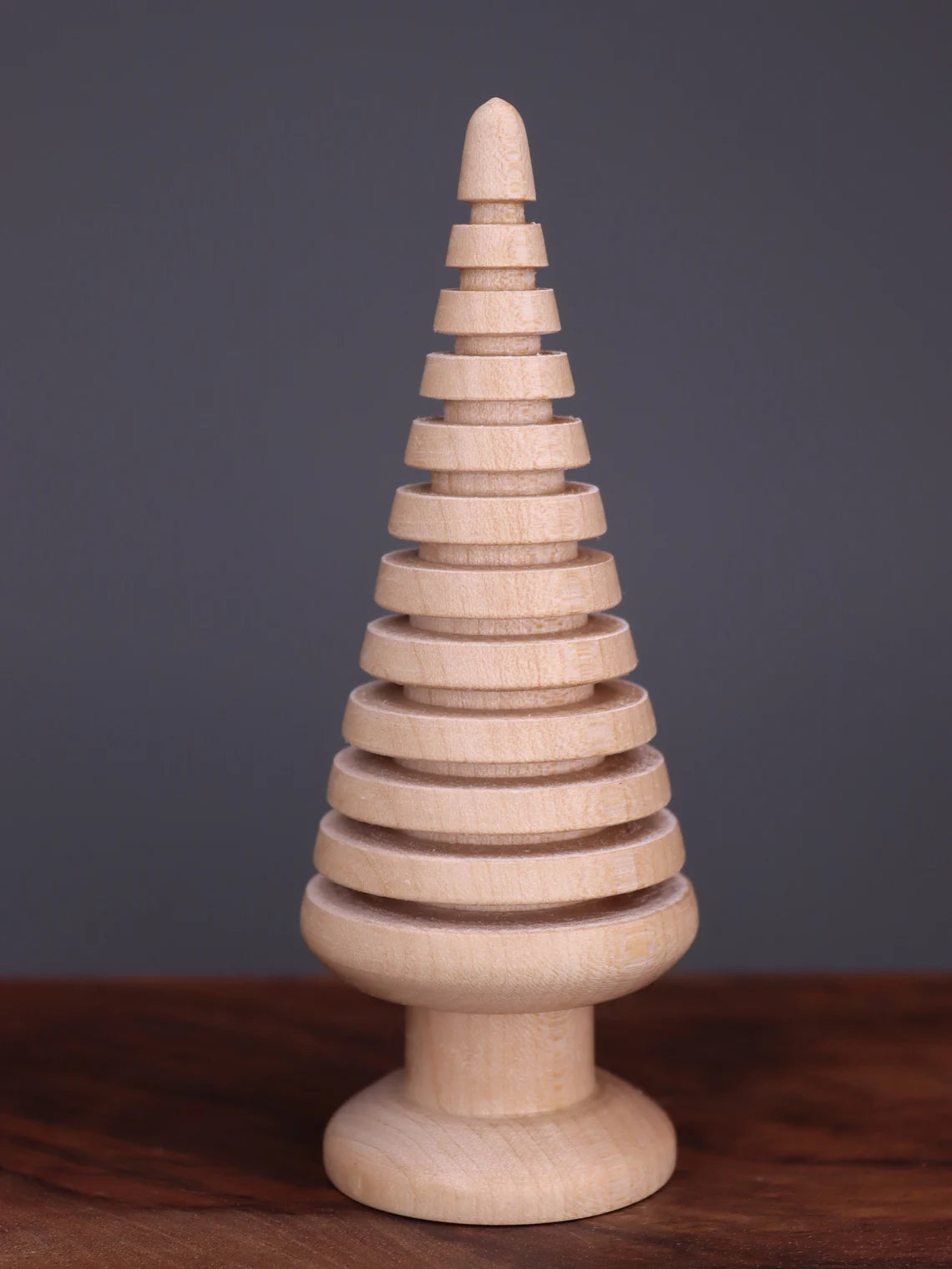 Handmade wooden Christmas trees set