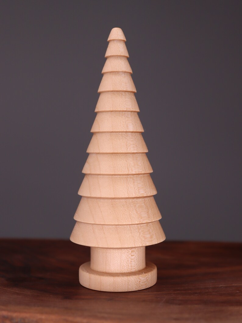 Handmade wooden Christmas trees set