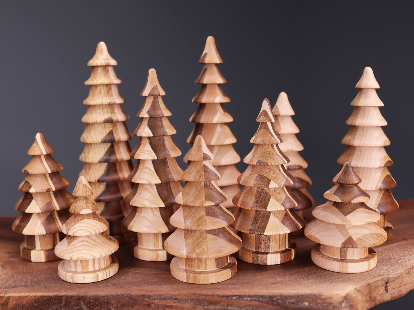 Handmade wooden Christmas tree