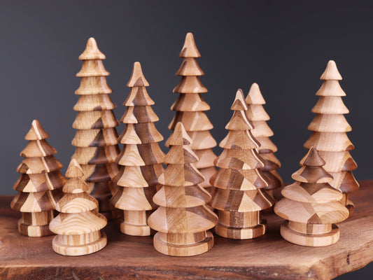 Handmade wooden Christmas tree