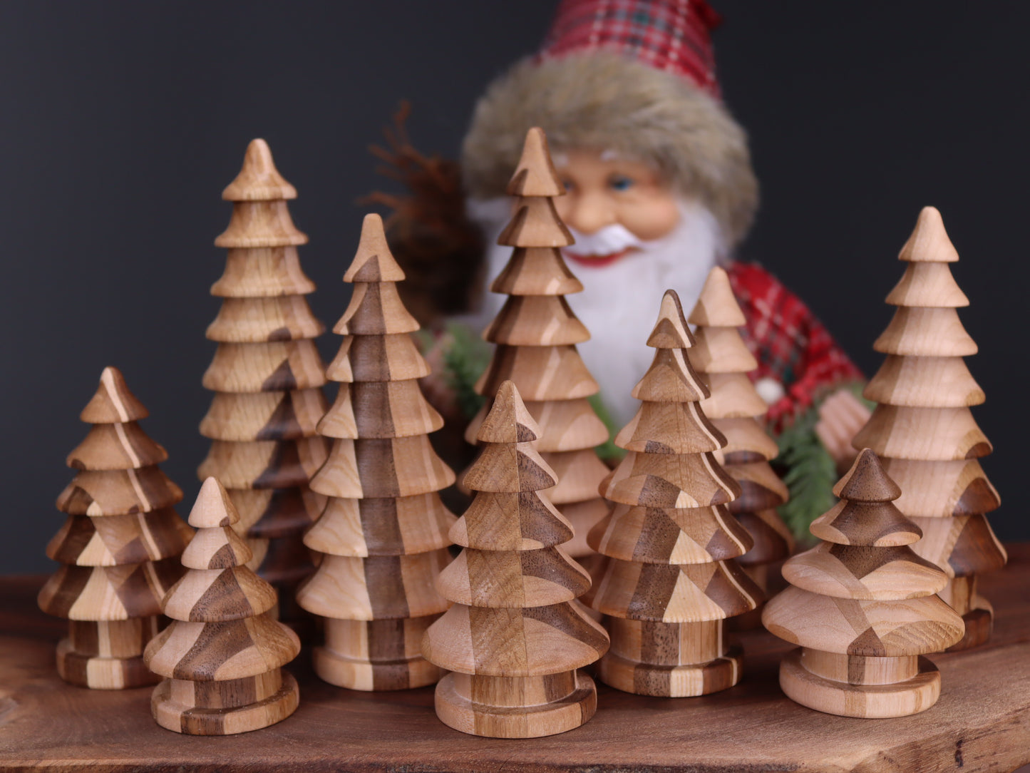 Handmade wooden Christmas tree