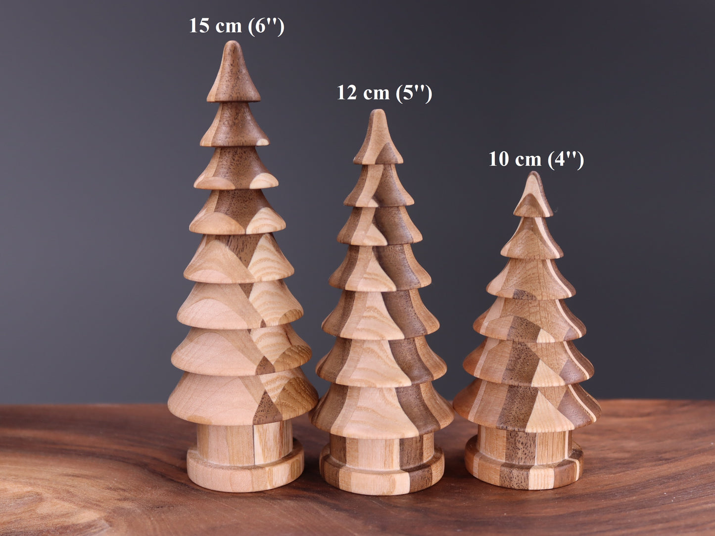 Handmade wooden Christmas tree