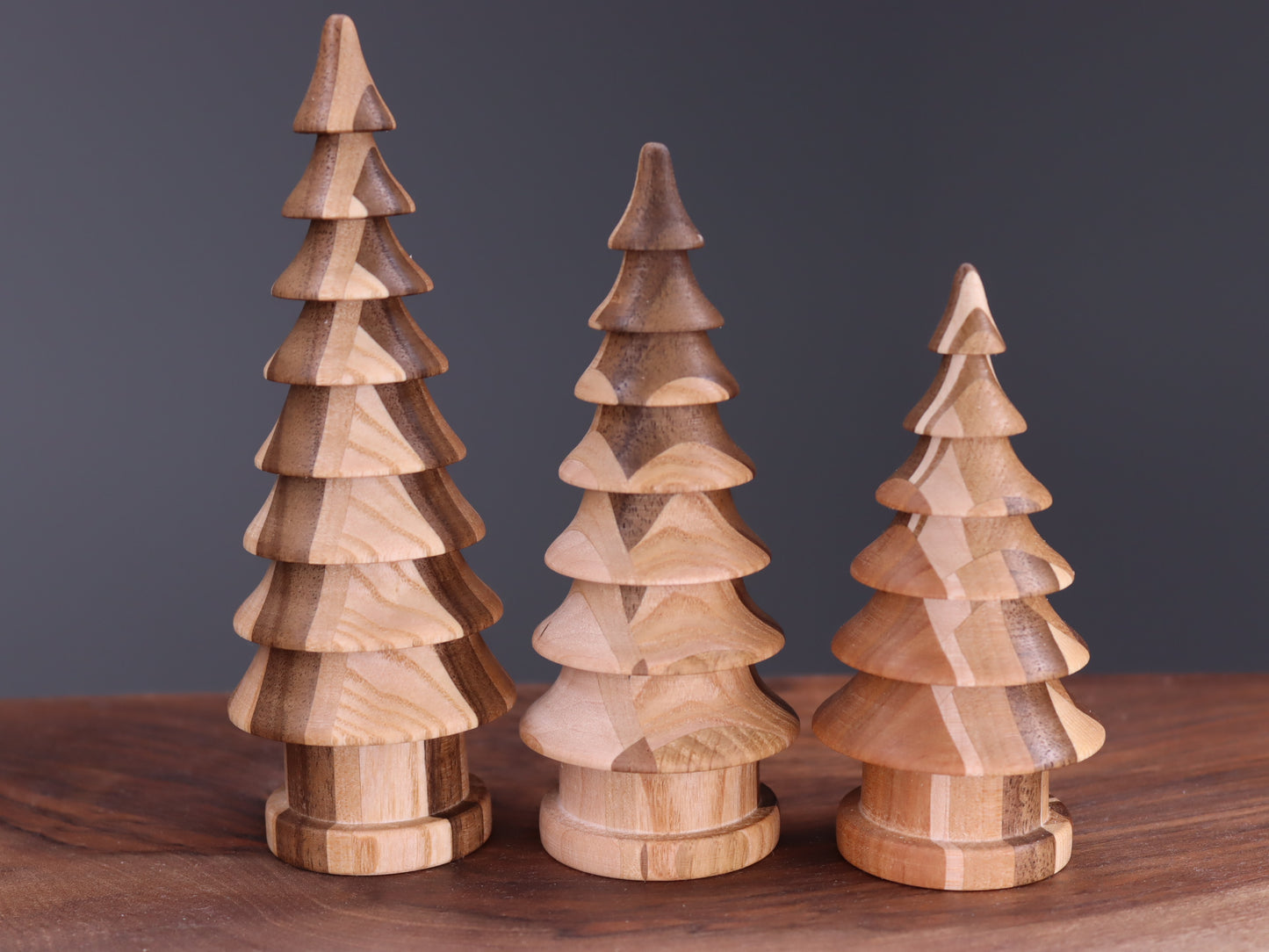 Handmade wooden Christmas tree