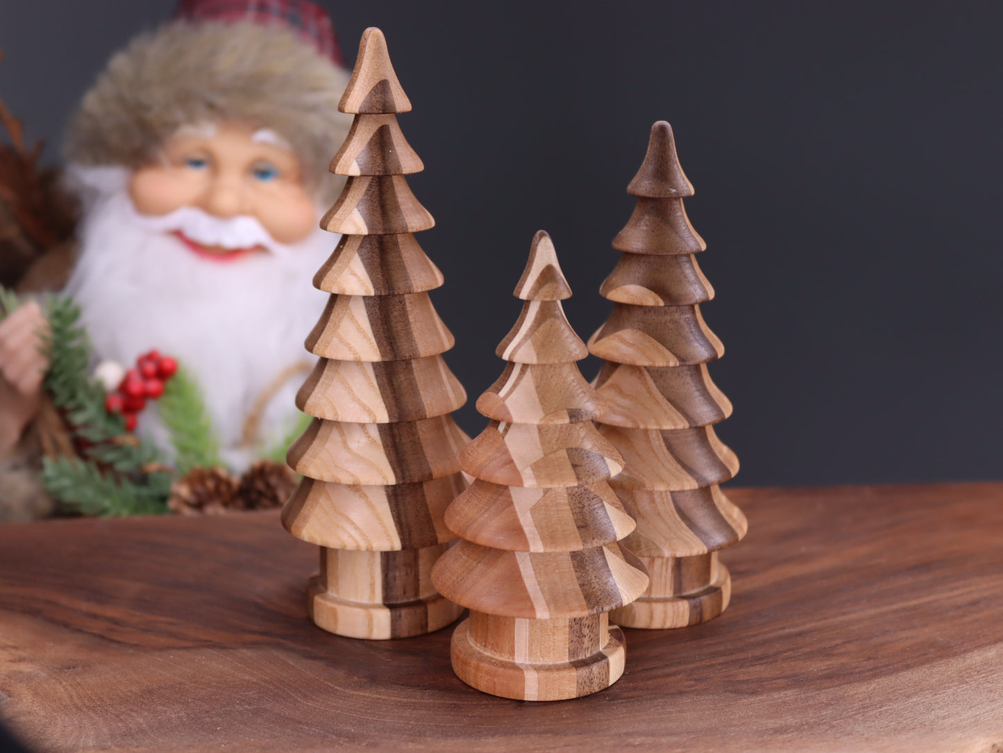 Handmade wooden Christmas tree