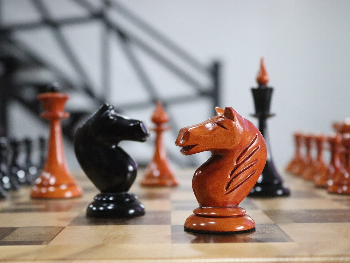 Accurate reproduction of the popular Latvian chess set