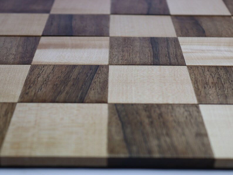 2.25'' square wood chess board roll up